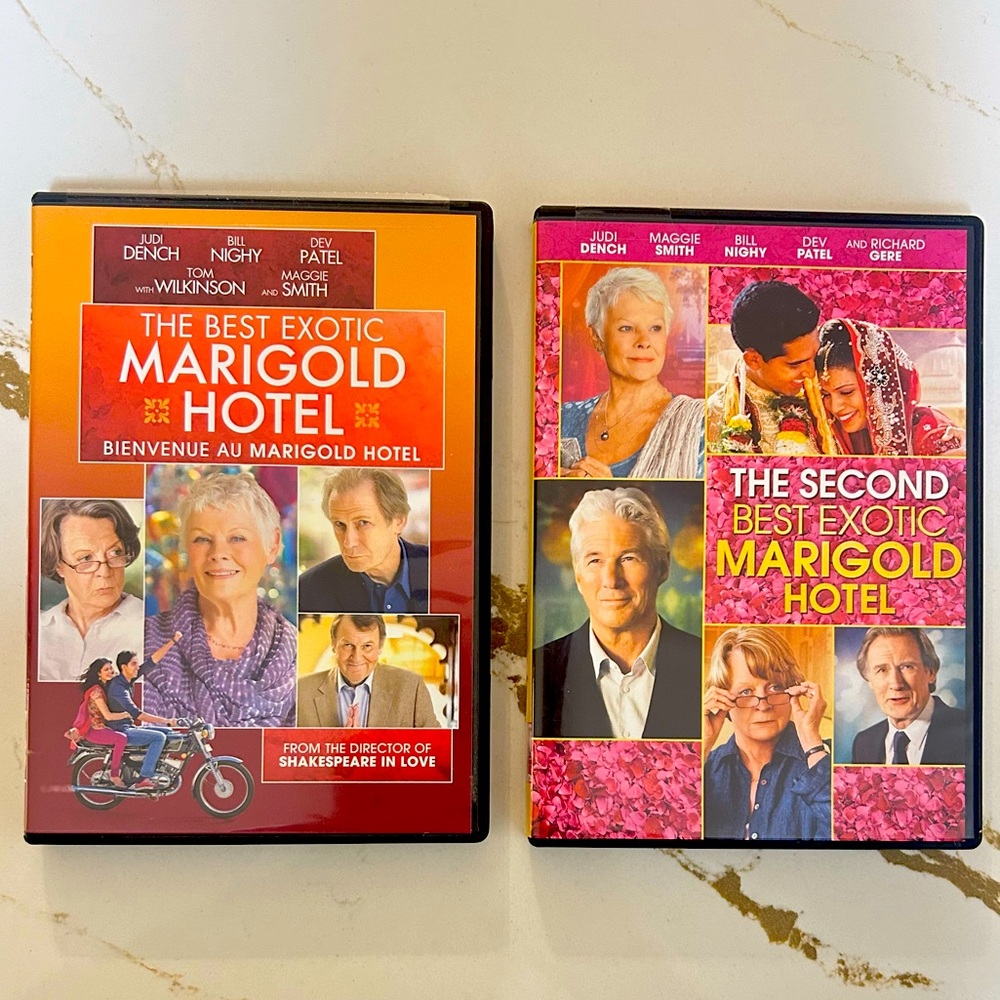 2 DVDS The Best Exotic Marigold Hotel AND The Second Best Exotic Marigold Hotel